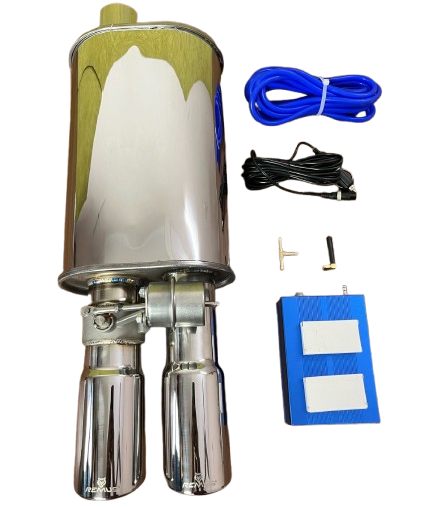 Valvetronic exhaust muffler dual tip - Plain Tip